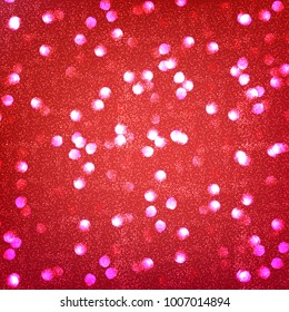 Glow light effect. Star burst with sparkles. Glitter defocused vector background. Abstract particles backdrop.