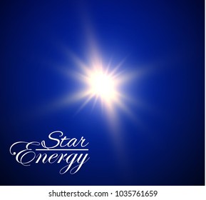 Glow light effect. Star burst with sparkles. sunlight.