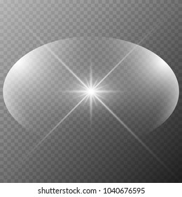 Glow light effect. Star burst with sparkles. Vector illustration
