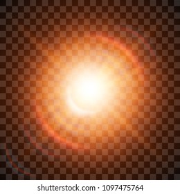 Glow light effect. Star burst with sparkles.Sun.