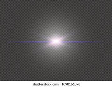 Glow light effect. Star burst with sparkles. Vector illustration