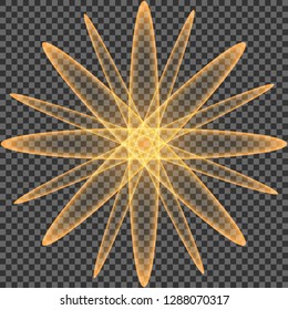 Glow light effect. Star burst with sparkles.Sun.
