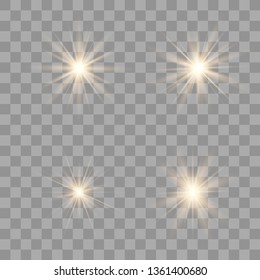 Glow light effect. Star burst with sparkles. Vector illustration.Glowing light burst explosion with transparent. Vector illustration for cool effect decoration with ray sparkles. 
