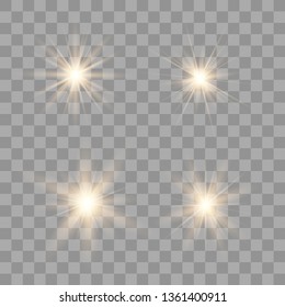 Glow light effect. Star burst with sparkles. Vector illustration.Glowing light burst explosion with transparent. Vector illustration for cool effect decoration with ray sparkles. 
