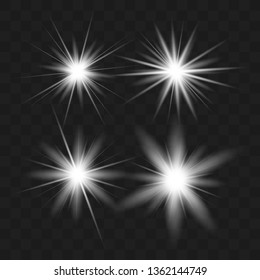 Glow light effect. Star burst with sparkles. Vector illustration.Glowing light burst explosion with transparent. Vector illustration for cool effect decoration with ray sparkles. 
