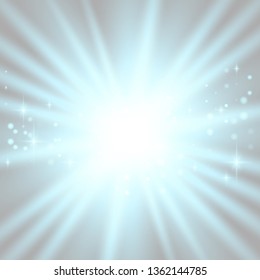 Glow light effect. Star burst with sparkles. Vector illustration.Glowing light burst explosion with transparent. Vector illustration for cool effect decoration with ray sparkles. Bright star.