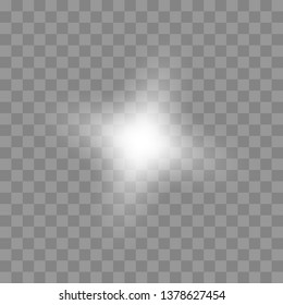 Glow light effect. Star burst with sparkles.Sun.