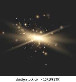 
Glow light effect. Star burst with sparkles. dust effect. Vector illustrator eps10.