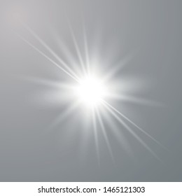 Glow light effect. Star burst with sparkles. Vector illustration eps10.
