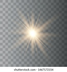 Glow light effect. Star burst with sparkles. Vector illustration eps10.