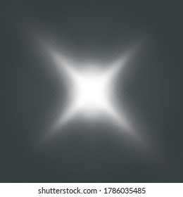 Glow light effect. Star burst with sparkles. Transparent shine gradient glitter, bright flare. Glare texture. 