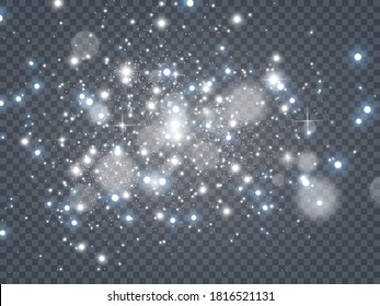 Glow light effect. Star burst with sparkles.Sun. Vector illustration