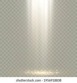 Glow light effect. Star burst with sparkles.Sun. Vector illustration