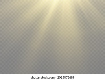 Glow light effect. Star burst with sparkles. Sun.