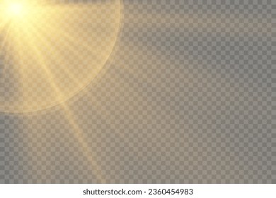 Glow light effect. Star burst with sparkles.