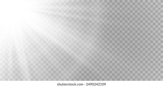 Glow light effect. Star burst with sparkles.Sun