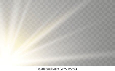 Glow light effect. Star burst with sparkles.Sun.