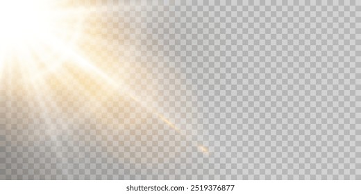 Glow light effect. Star burst with sparkles.Sun.