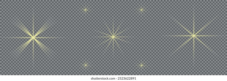Glow light effect. Star burst with sparkles.Sun.