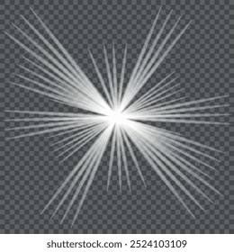 Glow light effect. Star burst with sparkles.Sun.