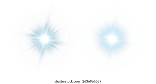 Glow light effect. Star burst with sparkles.Sun.
