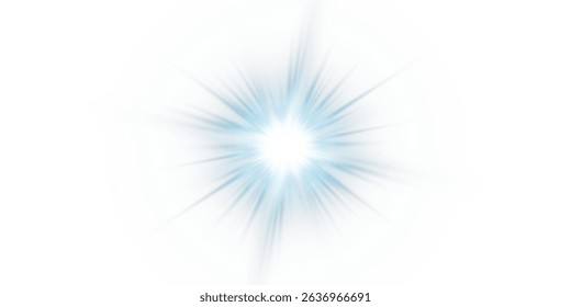 Glow light effect. Star burst with sparkles.Sun.
