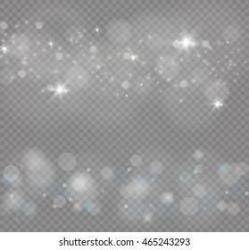 Glow light effect. Star burst with sparkles. Vector illustration