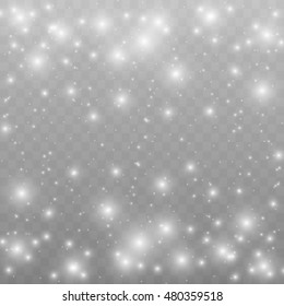 Glow light effect. Star burst with sparkles. Vector illustration