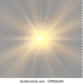 Efecto luminoso. Estrella estalló de chispas.