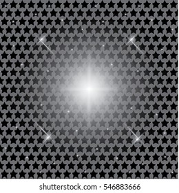 Glow light effect. Star burst with sparkles. Vector illustration