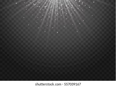 Glow light effect. Star burst with sparkles.Sun.
