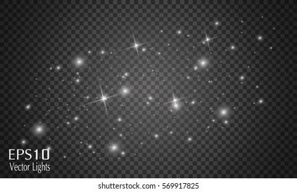Glow light effect. Star burst with sparkles. Vector illustrationGlow light effect. Star burst with sparkles. Vector illustration