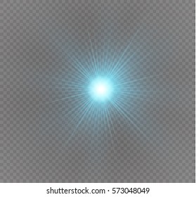 Glow light effect. Star burst with sparkles.Sun.