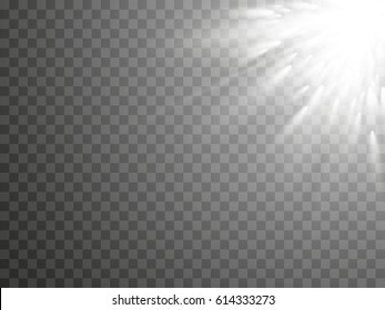 Glow light effect. Star burst with sparkles.Sun.