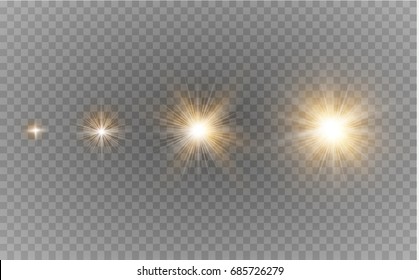 Glow Light Effect. Star Burst With Sparkles.Animation Star.