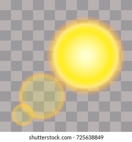Glow light effect. Star burst with sparkles.Sun.