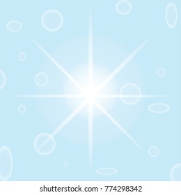 Glow light effect. Star burst with sparkles