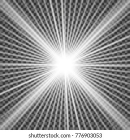 Glow light effect. Star burst with sparkles