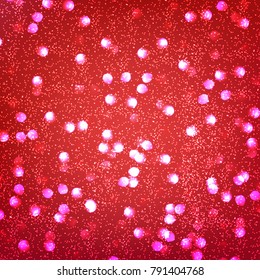 Glow light effect. Star burst with sparkles. Glitter defocused vector background. Abstract particles backdrop.