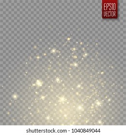 Glow light effect. Vector illustration. Christmas lights concept.