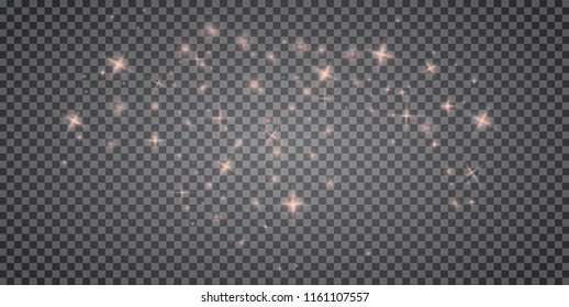 Glow light effect. Vector illustration. Christmas lights concept.