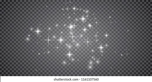 Glow light effect. Vector illustration. Christmas lights concept.