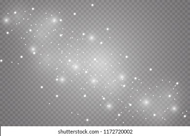 Glow light effect. Vector illustration. Christmas flash. dust