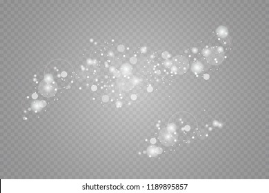 Glow light effect. Vector illustration. Christmas flash. dust