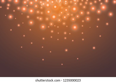 Glow light effect. Vector illustration. Christmas flash Concept.