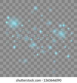 Glow light effect. Vector illustration. Christmas flash Concept . White sparks glitter special light effect. Vector sparkles on transparent background. Christmas abstract pattern.