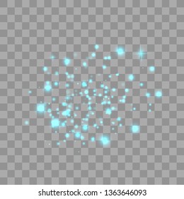 Glow light effect. Vector illustration. Christmas flash Concept . White sparks glitter special light effect. Vector sparkles on transparent background. Christmas abstract pattern.