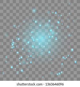 Glow light effect. Vector illustration. Christmas flash Concept . White sparks glitter special light effect. Vector sparkles on transparent background. Christmas abstract pattern.