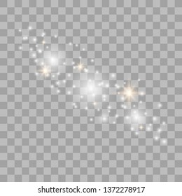 Glow light effect. Vector illustration. Christmas flash, dust. Vector illustration eps10.