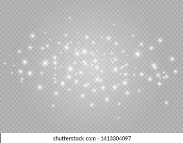 Glow light effect. Vector illustration. Christmas flash Concept.